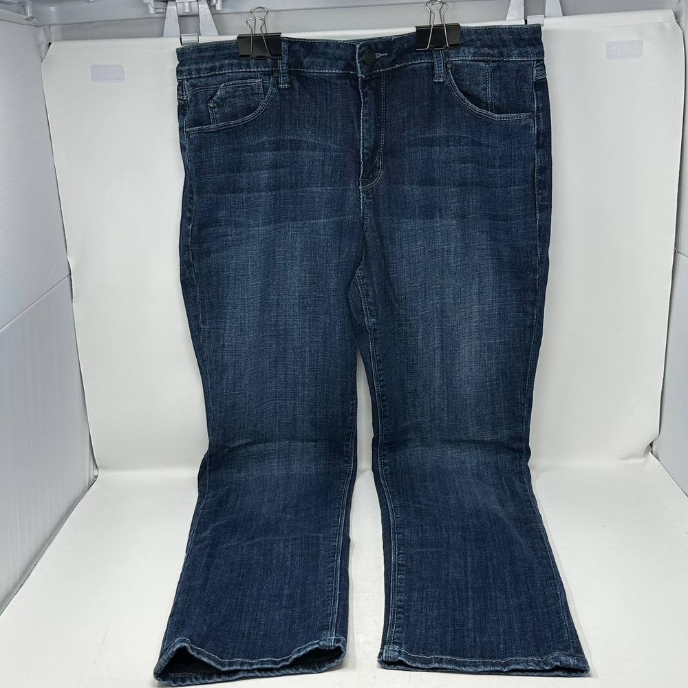 Laurie Felt Jeans Womens 12 Blue Classic Boyfriend Denim Straight Leg Stretch